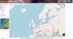 Desktop Screenshot of lightningmaps.org